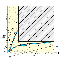 Drahtrichtwinkel für den Innen- und Außenputz (APA) (ab 15 mm)