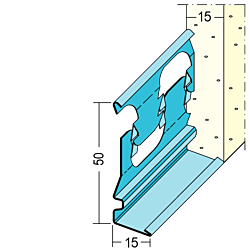 Sockelprofil für den Innenputz (15 mm)