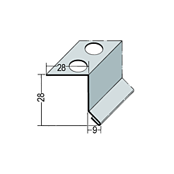 Gleitlagerfugenprofil für WDV-Systeme (ab 6 mm, Unterteil)