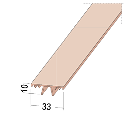 PVC-Deckleiste (12 x 33 mm)
