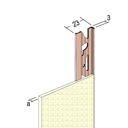 Abschlussprofil für den Innen- und Außenputz (3 mm)