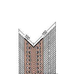 Gewebeeckwinkel für Wärmedämmung (100 x 150 mm)
