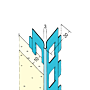 Kantenprofil für den Innenputz (10 mm, runder Kopf)