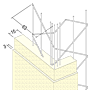 Drahtrichtwinkel für den Innen- und Außenputz (APP) (ab 15 mm)