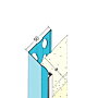 Abschlussprofil für den Wärmedämmputz (30 mm)
