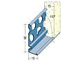 Sockelprofil für den Innen- und Außenputz (15 mm)