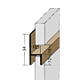 Fugen-h-Profil horizontal PVC (10,5 mm)
