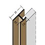 Fugen-H-Profil vertikal PVC (8,5 mm)