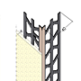 Kantenprofil Ypsilon für den Innen- und Außenputz (6 mm)