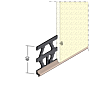Sockelprofil für den Innen- und Außenputz (14 mm)
