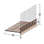 Einsteckprofil mit Tropfkante für Wärmedämmung (ab 60 mm/6 mm)