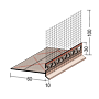 Einsteckprofil mit Tropfkante für Wärmedämmung (ab 60 mm/10 mm)