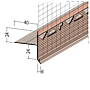 Gleitlagerfugenprofil für WDV-Systeme (ab 40 mm/6 mm)