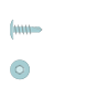 Blechschraube mit Flachkopf (TX 30 6,3 x 19 mm)