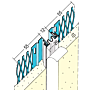 Dehnungsfugenprofil für den Innen- und Außenputz (ab 10 mm, Fläche/Ecke)