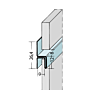 Fugen-h-Profil horizontal Alu (9 mm)