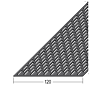 Lüftungsstreifen Rechtecklochung Alu schwarz (120 mm)
