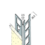 Kantenprofil für den Innen- und Außenputz (6 mm, runder Kopf)