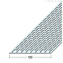 Lüftungsstreifen Rechtecklochung Alu (100 mm)