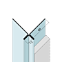 Kantenprofil ohne Schnittkantenüberdeckung Alu (12 mm)