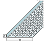 Lüftungswinkel einseitige Ovallochung Alu (10 x 90 mm)