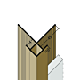Kantenprofil mit Schnittkantenüberdeckung PVC (14 mm)