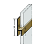 Fugen-h-Profil horizontal PVC (6,5 mm)