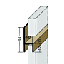 Fugen-h-Profil horizontal PVC (10,5 mm)