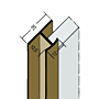 Fugen-H-Profil vertikal PVC (10,5 mm)