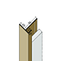 Anschlussprofil mit Schnittkantenüberdeckung PVC (13,5 mm)