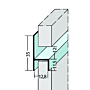 Fugen-h-Profil horizontal Alu EV1 (12,8 mm)