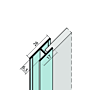 Fugen-H-Profil vertikal Alu EV1 (6,5 mm)
