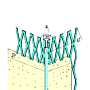 Kantenprofil 135° für den Innen- und Außenputz (10 mm, runder Kopf)