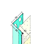 Abschlussprofil für den Wärmedämmputz (60 mm)