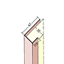 Anschluss- und Einfassprofil U-Profil PVC (20 mm)