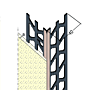 Kantenprofil Ypsilon für den Innen- und Außenputz (6 mm)