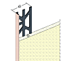 Abschlussprofil für den Innen- und Außenputz (10 mm)
