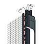 Anputzdichtleiste mit Schutzlippe, Gewebe für WDV-Systeme (9 mm)