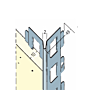 Kantenprofil für den Innen- und Außenputz (10 mm, runder Kopf)